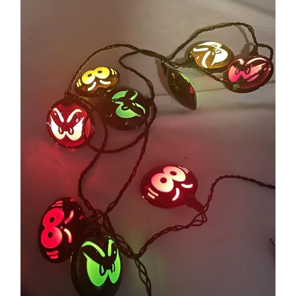 Halloween Light Strands Glowing Eyes And Faces Stackable Strands Novelty Lights